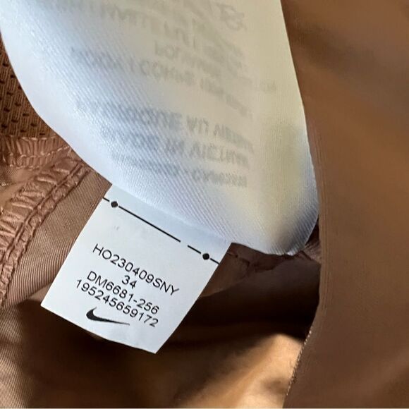 Nike Standard Fit Taper Leg Sneaker Length Pants Brown - Picture 11 of 11